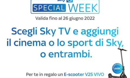 Sky arriva nelle vostre case con l’E-Scooter